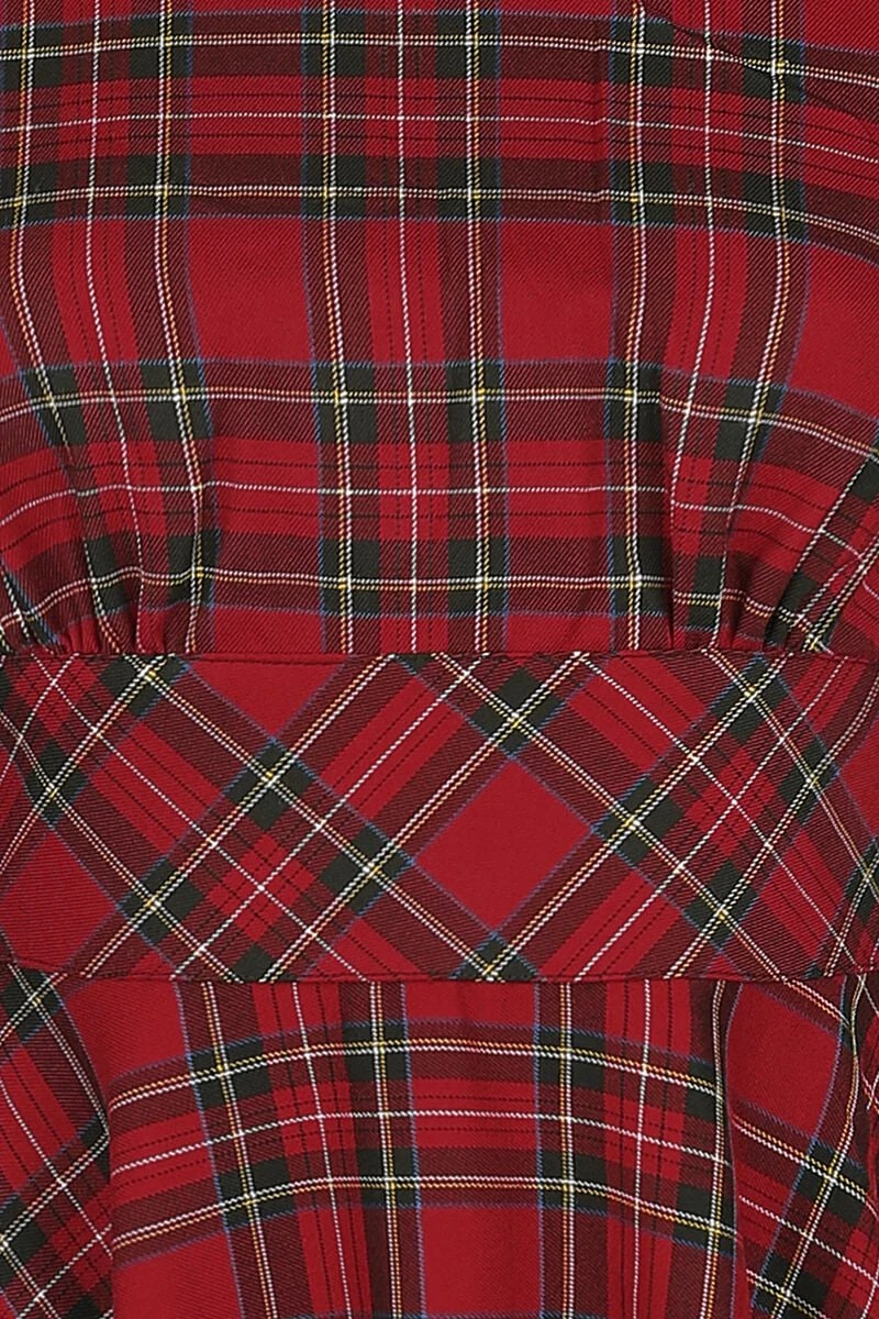 "Irvine 50s Dress" Medium-length Dress Red By Hell Bunny - Image 3