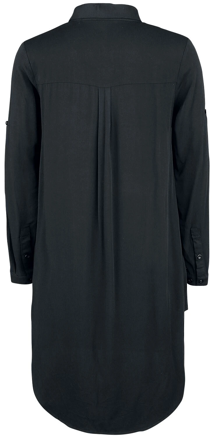 "Long Oversized Blouse" Longsleeve Black By Black Premium By EMP - Image 2