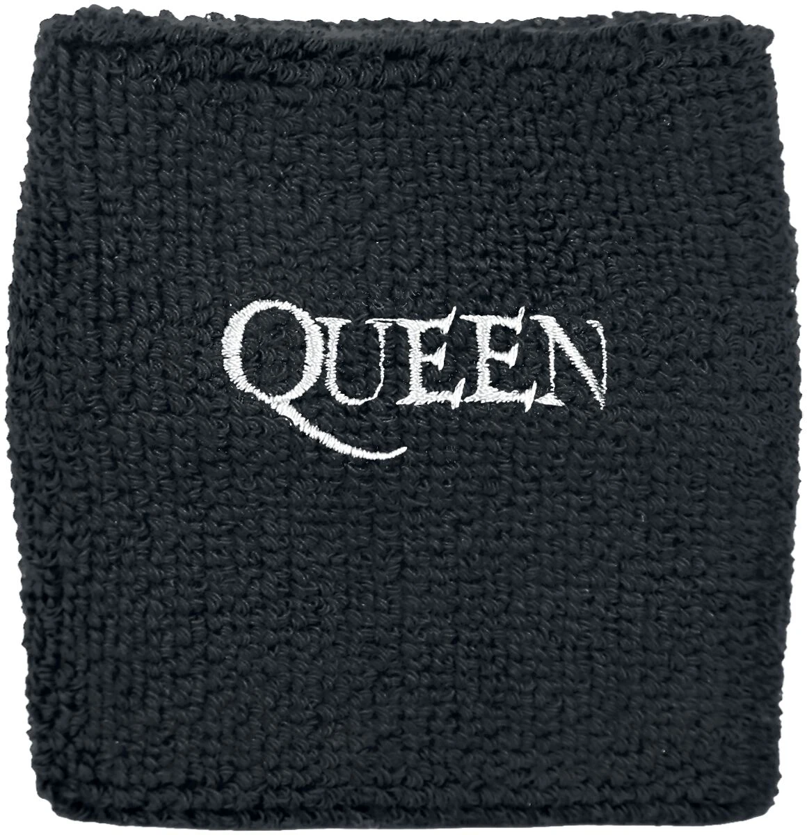 "Logo - Wristband" Sweatband Black By Queen