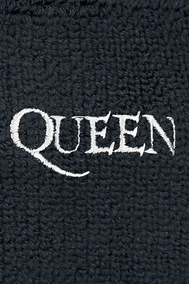 "Logo - Wristband" Sweatband Black By Queen - Image 2