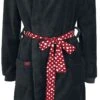 "Minnie" Bathrobe Black By Mickey Mouse