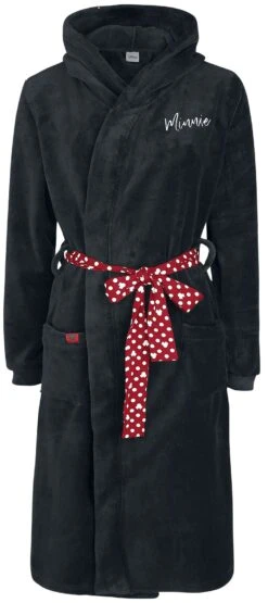 "Minnie" Bathrobe Black By Mickey Mouse