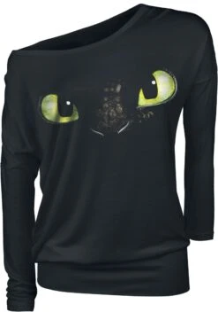 "Toothless" Long-sleeve Shirt Black By How To Train Your Dragon