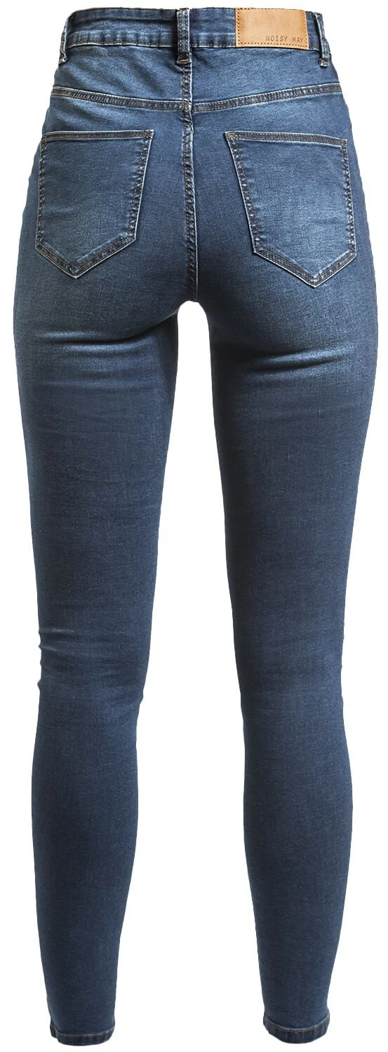 "Callie HW Skinny Jeans" Jeans Dark Blue By Noisy May - Image 2