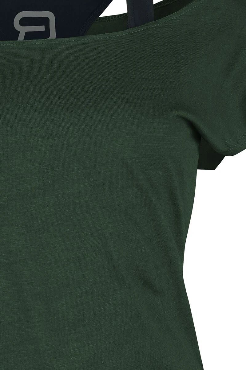 "When The Heart Rules The Mind" T-Shirt Green By RED By EMP - Image 4