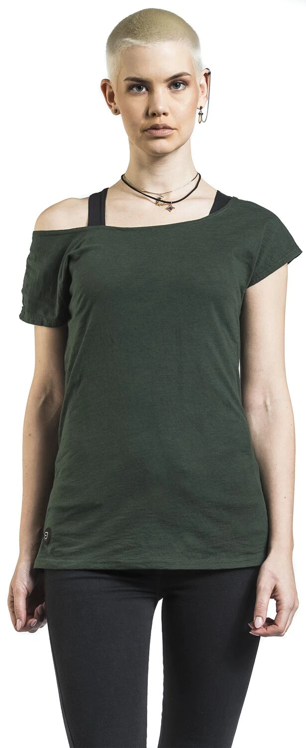 "When The Heart Rules The Mind" T-Shirt Green By RED By EMP - Image 5