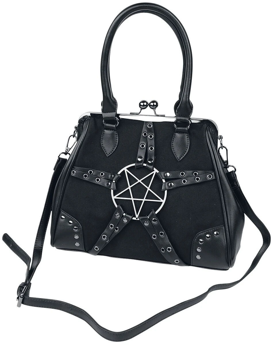 "Pentagram" Handbag Black By Banned Alternative