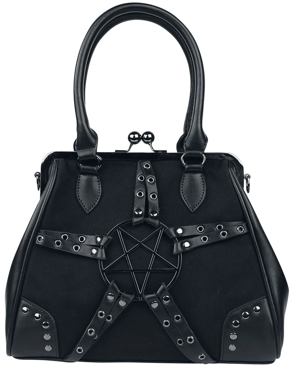 "Pentagram" Handbag Black By Banned Alternative - Image 2