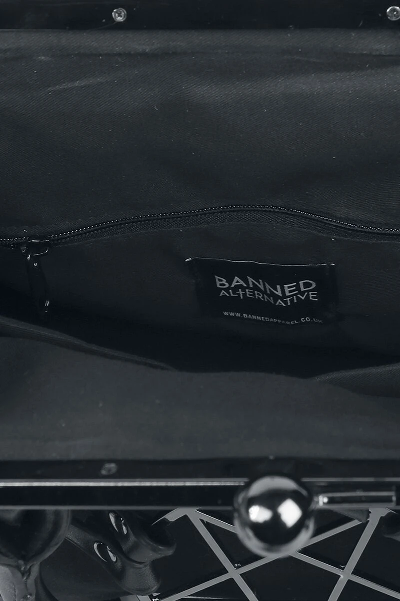 "Pentagram" Handbag Black By Banned Alternative - Image 4