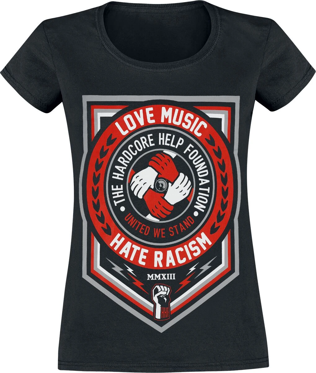 "Love Music" T-Shirt Black By Hardcore Help Foundation