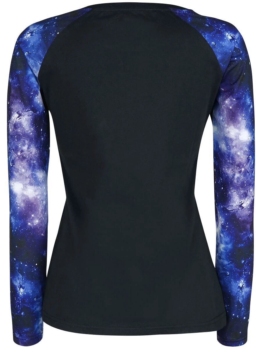 "Long Raglan Road" Long-sleeve Shirt Black By RED By EMP - Image 2