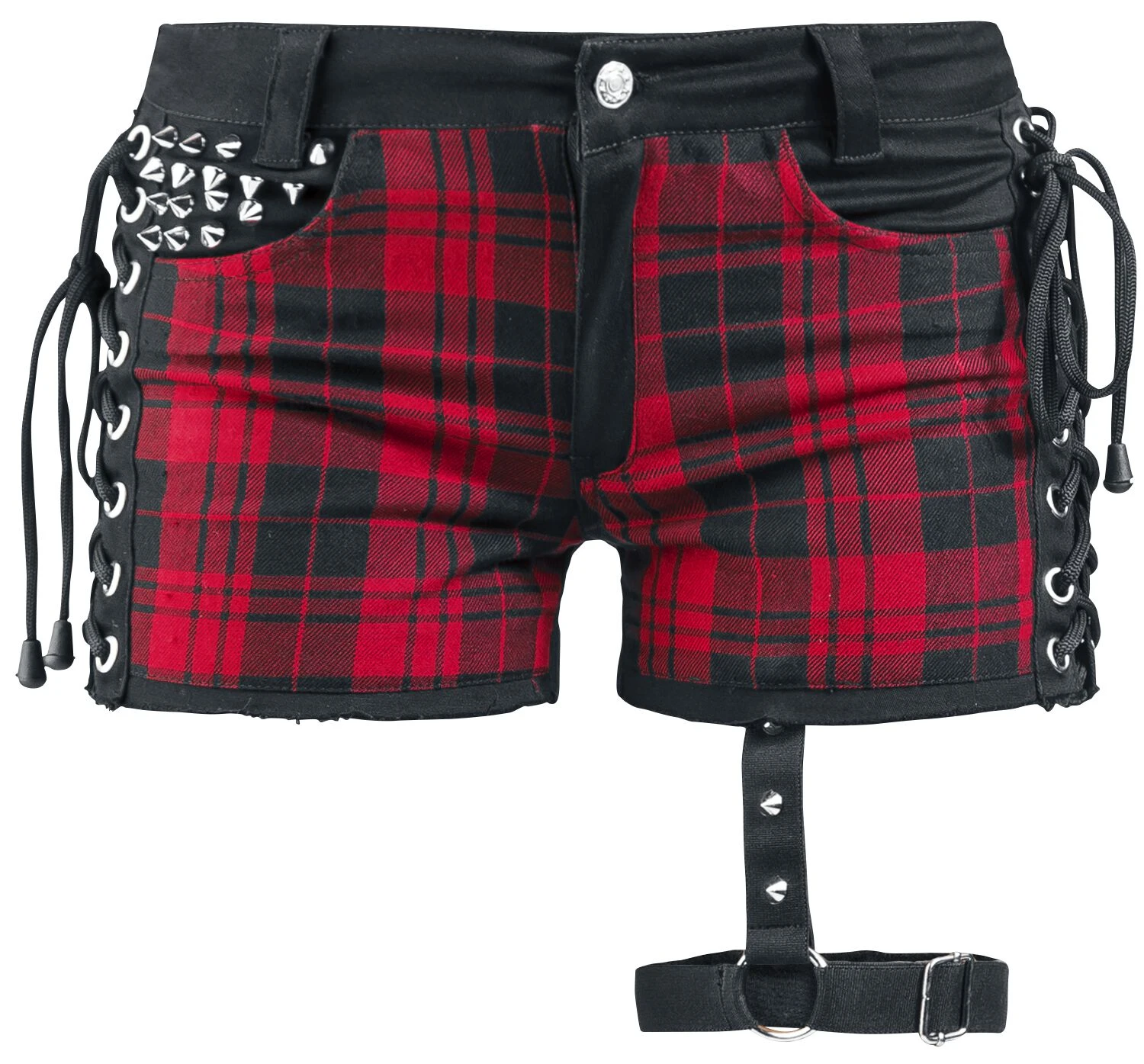 "Ines Shorts" Hot Pants Black-red By Heartless - Image 2