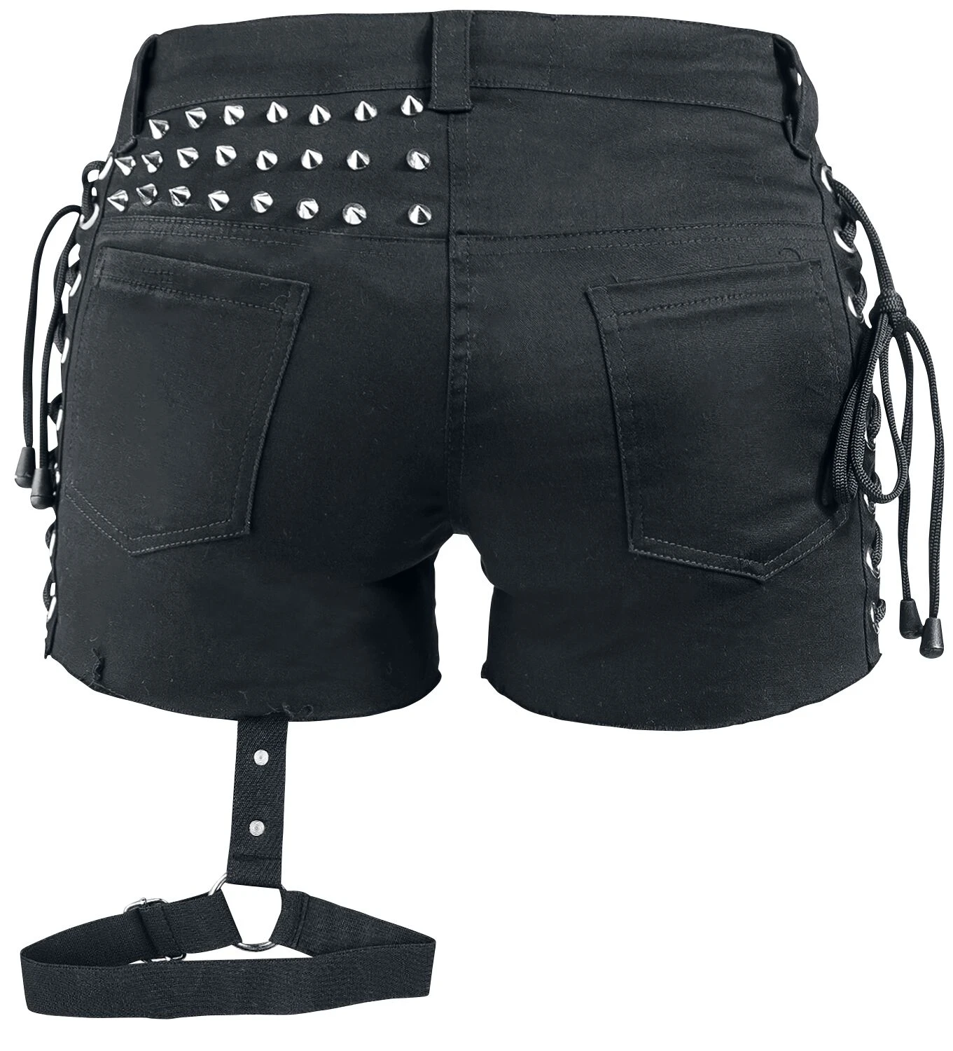 "Ines Shorts" Hot Pants Black-red By Heartless - Image 3