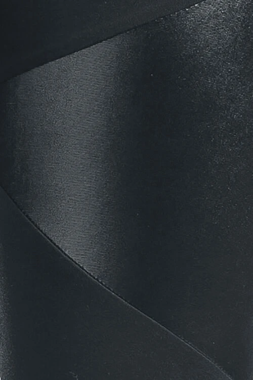 "Black Leggings With Faux Leather Inserts" Leggings Black By Black Premium By EMP - Image 3