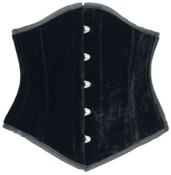 "Sexy Waspie Waist Cincher" Underbust Corsage Black By Burleska
