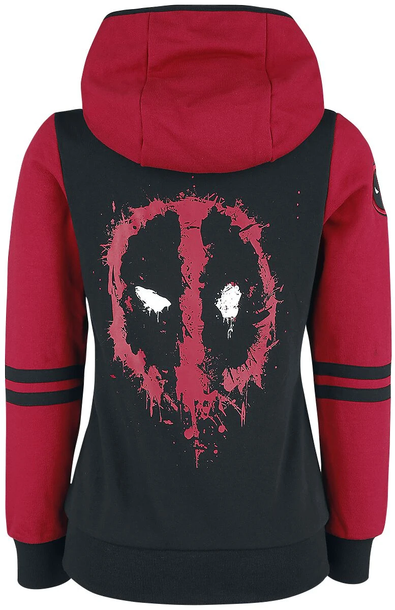 "Symbol" Hooded Zip Black-red By Deadpool - Image 2
