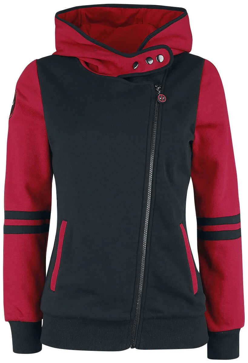 "Symbol" Hooded Zip Black-red By Deadpool - Image 3