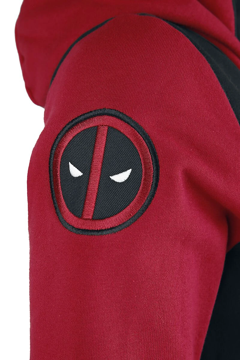 "Symbol" Hooded Zip Black-red By Deadpool - Image 5