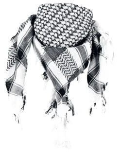 "Keffiyeh" Scarf White-black By Rock Daddy