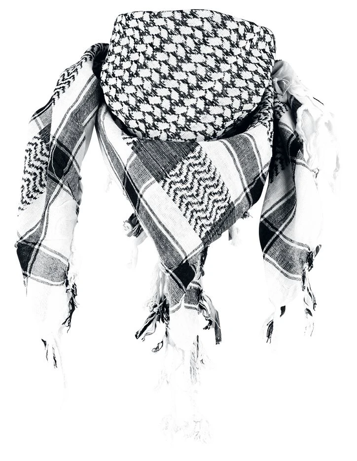 "Keffiyeh" Scarf White-black By Rock Daddy