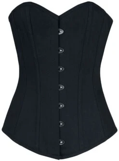 "Black Corset" Corsage Black By Gothicana By EMP
