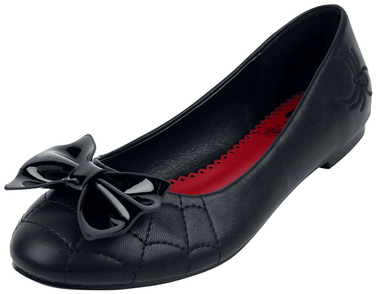 "Femme Fatale Flats" Ballerinas Black By Banned Alternative