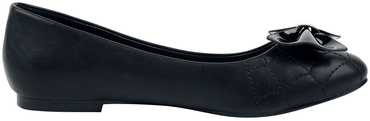"Femme Fatale Flats" Ballerinas Black By Banned Alternative - Image 3