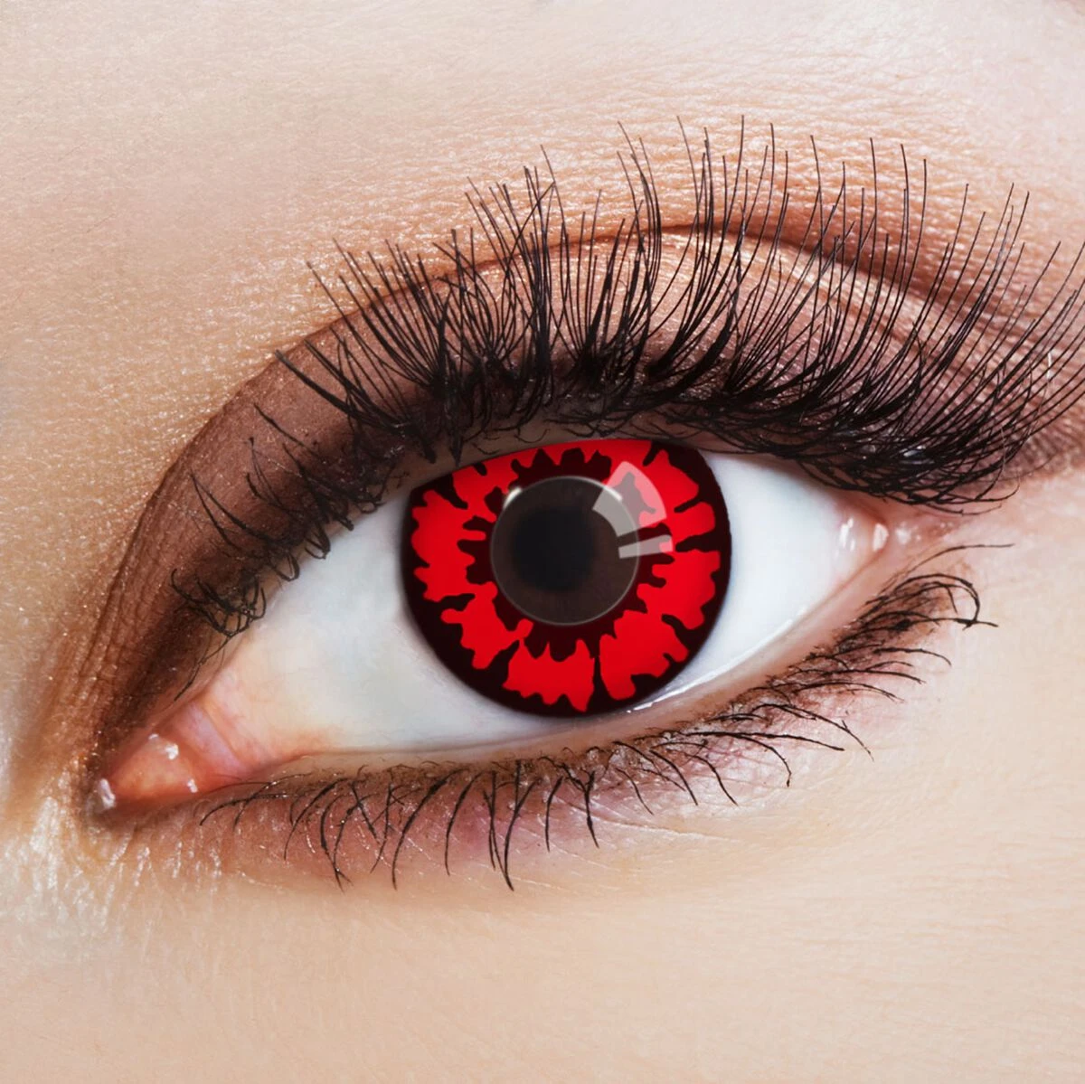 "Demon" Fashion Contact Lens Red-black By Aricona