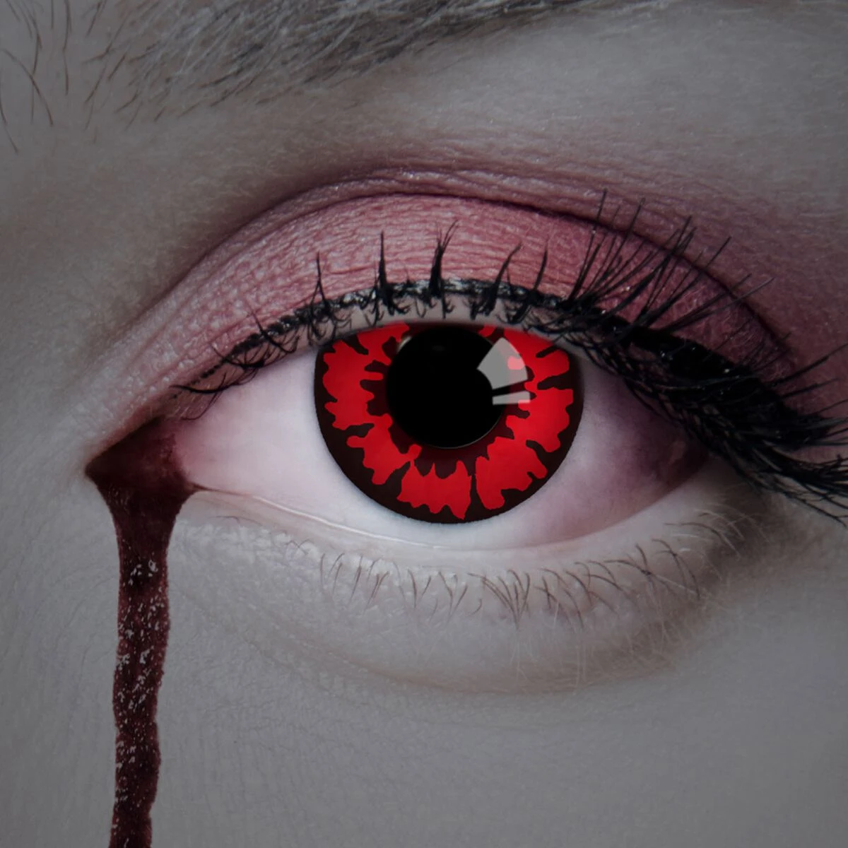 "Demon" Fashion Contact Lens Red-black By Aricona - Image 2