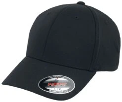 "Alpha Shape Flexfit" Cap Black By Flexfit