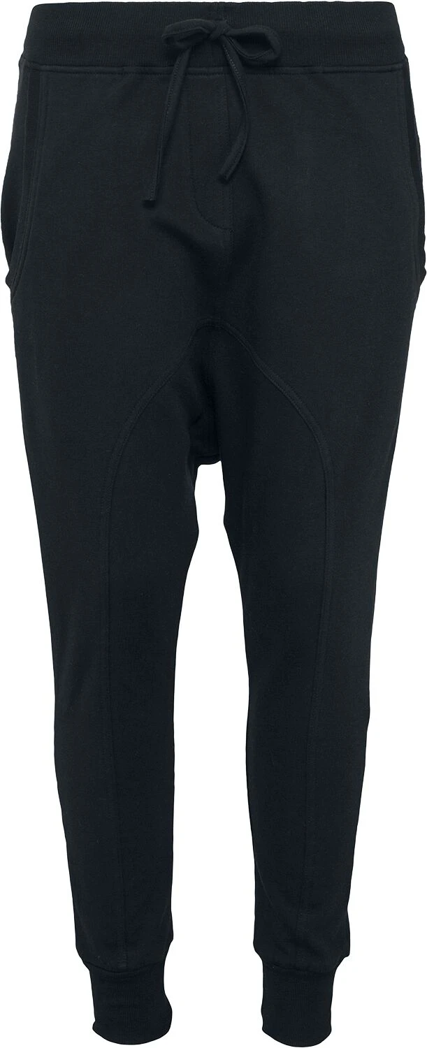 "Ladies Light Fleece Sarouel Trousers" Cargo Trousers Black By Urban Classics