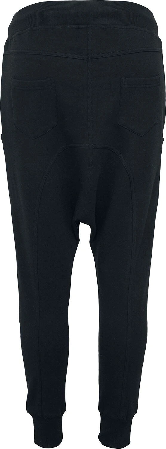 "Ladies Light Fleece Sarouel Trousers" Cargo Trousers Black By Urban Classics - Image 2