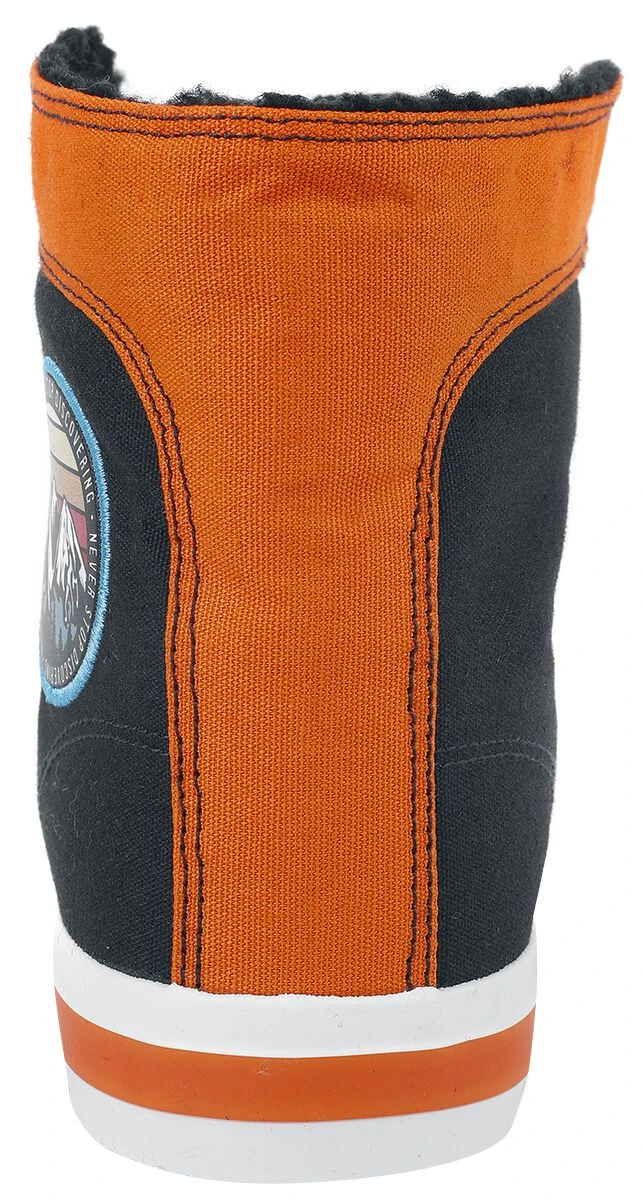 "Orange/Blue Sneakers With Patch" Sneakers High Orange-blue By RED By EMP - Image 2