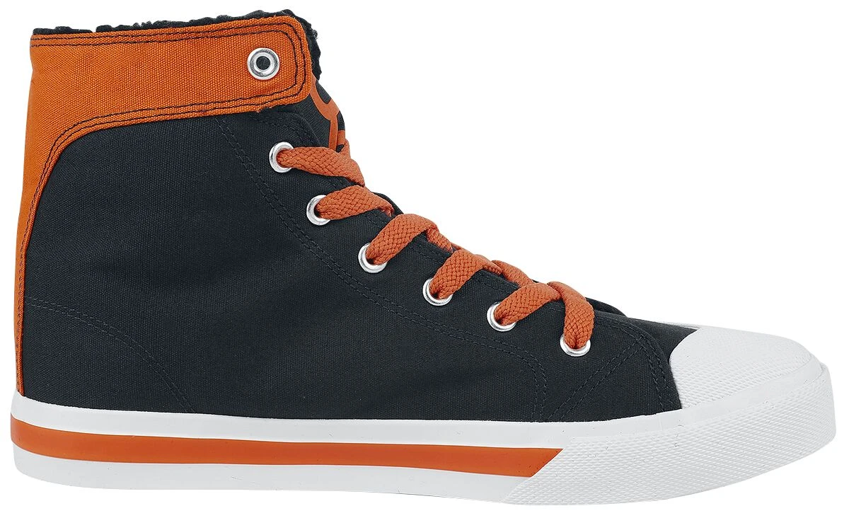 "Orange/Blue Sneakers With Patch" Sneakers High Orange-blue By RED By EMP - Image 3
