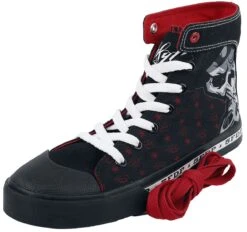 "Five Finger Death Punch" Sneakers High Black By Five Finger Death Punch