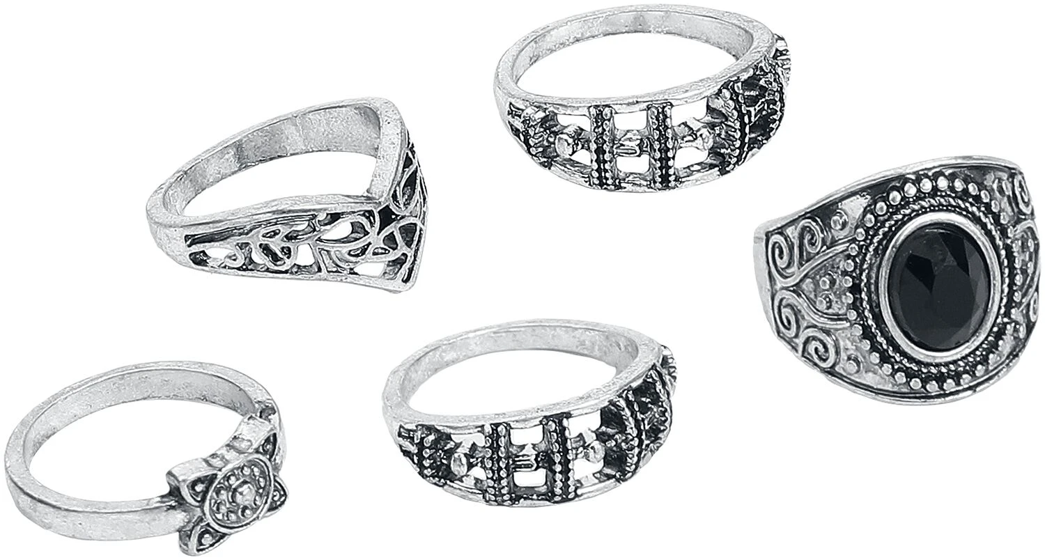 "Stone Collection" Ring Silver-coloured By Black Premium By EMP - Image 2