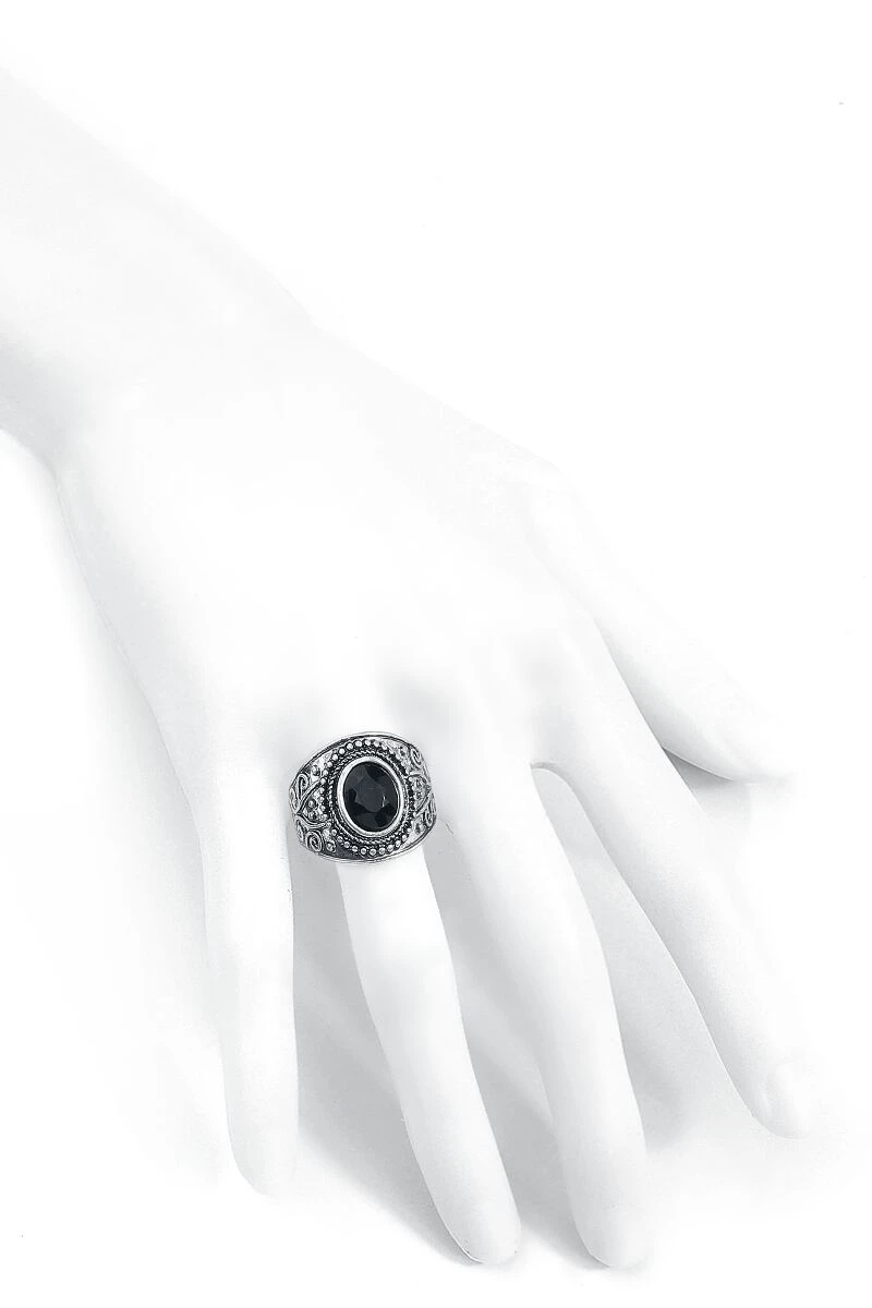 "Stone Collection" Ring Silver-coloured By Black Premium By EMP - Image 3