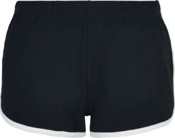 "Ladies Organic Interlock Retro Hotpants" Hot Pants Black-white By Urban Classics