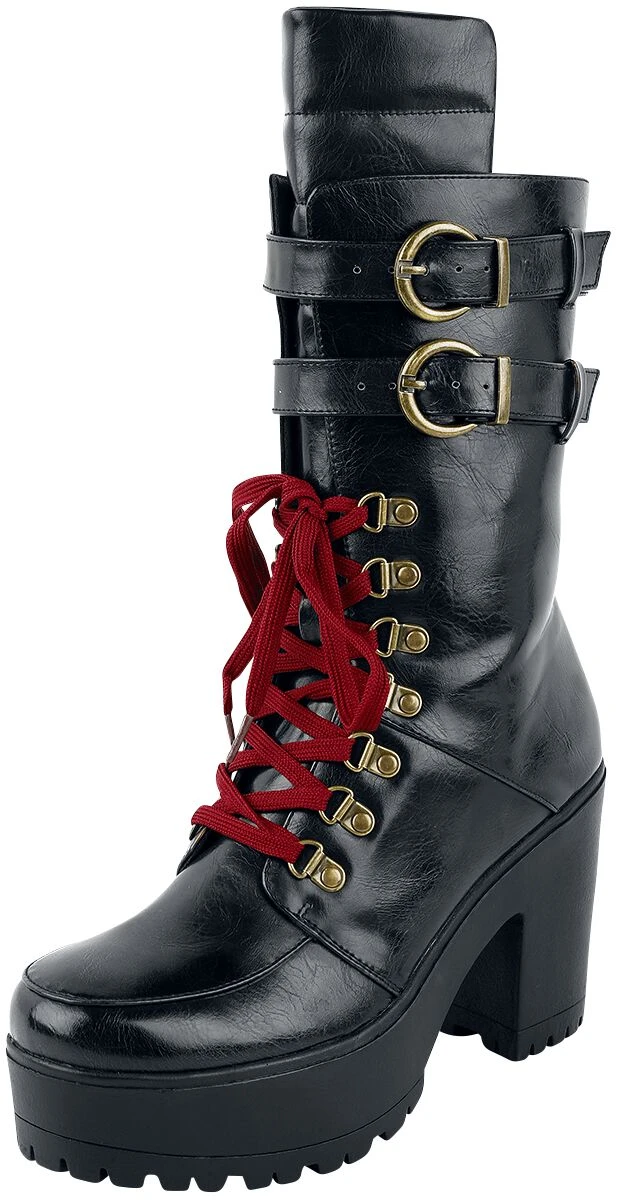 "2 - Harley Quinn" Laced Boots Black-brown By Suicide Squad