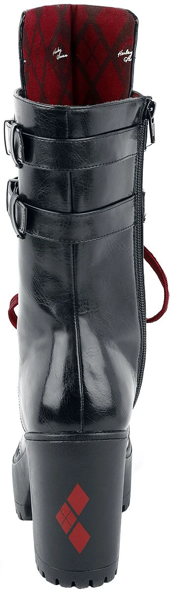 "2 - Harley Quinn" Laced Boots Black-brown By Suicide Squad - Image 2