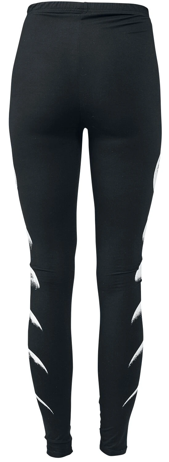 "Leggings With Moon" Leggings Black By Gothicana By EMP - Image 3