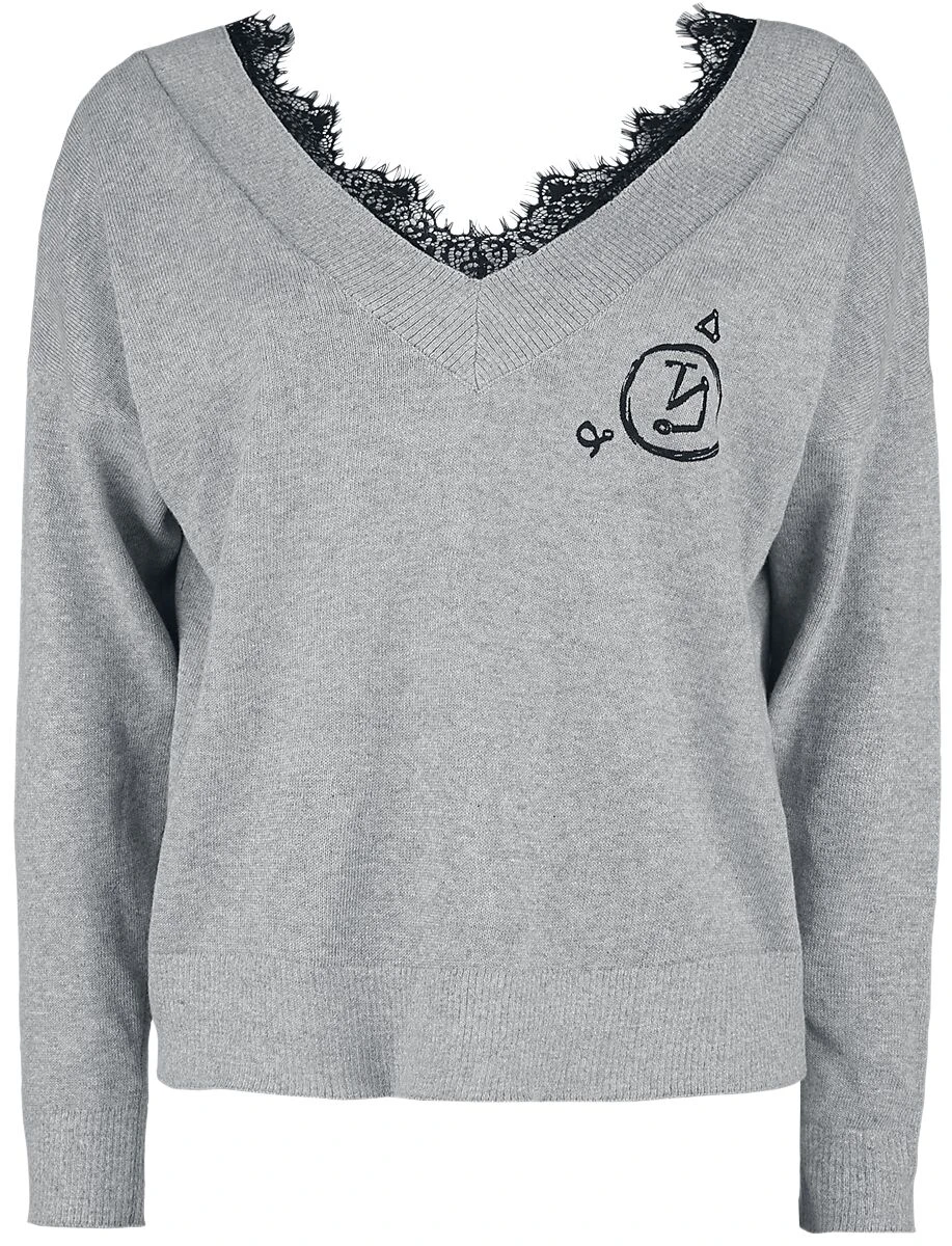 "Angel Wings" Knit Jumper Grey By Supernatural