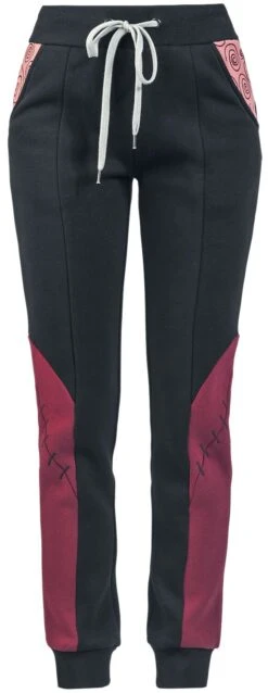 "Sally" Tracksuit Trousers Black-red By The Nightmare Before Christmas