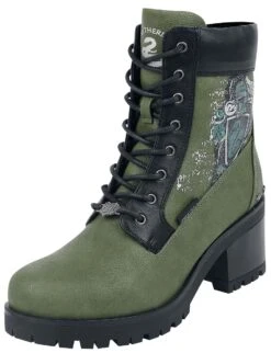 "Slytherin" Laced Boots Dark Green By Harry Potter