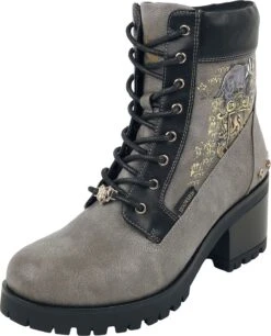 "Hufflepuff" Laced Boots Grey-brown By Harry Potter