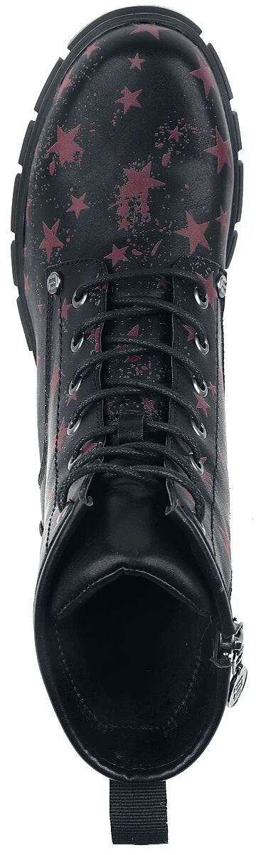 "Black Boots With Star Pattern" Boot Black By RED By EMP - Image 4