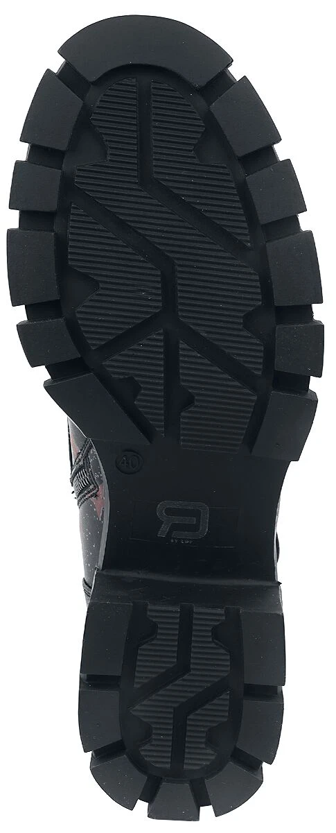 "Black Boots With Star Pattern" Boot Black By RED By EMP - Image 5