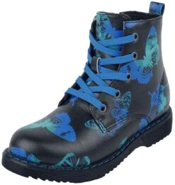 "Kids' Boots With Butterfly Print" Children's Boots Black By Full Volume By EMP