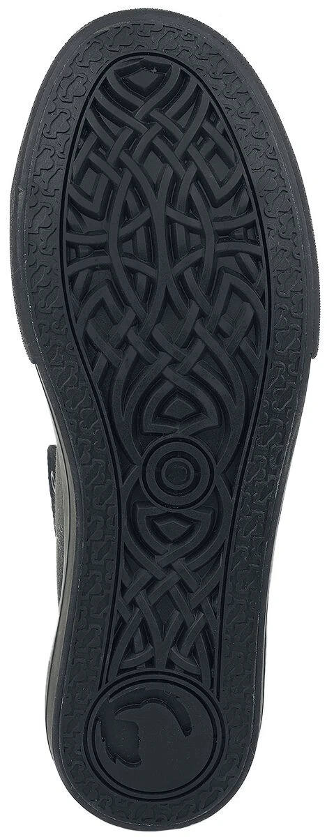 "Sneakers With Forest And Wolf Print" Sneakers High Dark Grey By Black Premium By EMP - Image 6