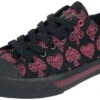 "Trainers With All-over Skull Cards Print" Sneakers Black By Rock Rebel By EMP